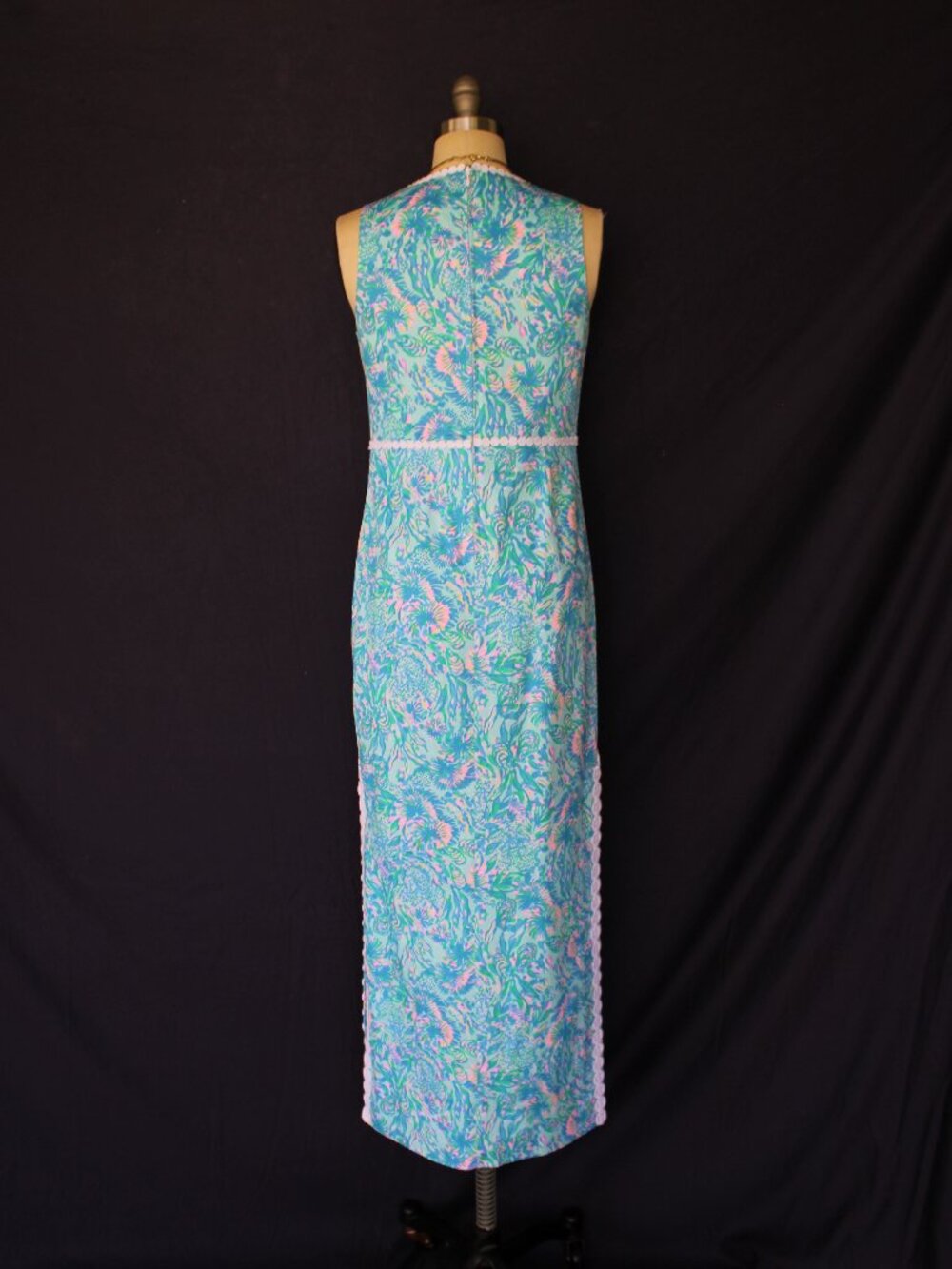 Lilly Pulitzer Ashler Stretch lace Maxi Shift Dress in Coral of the Story NWT 2 - Picture 12 of 13